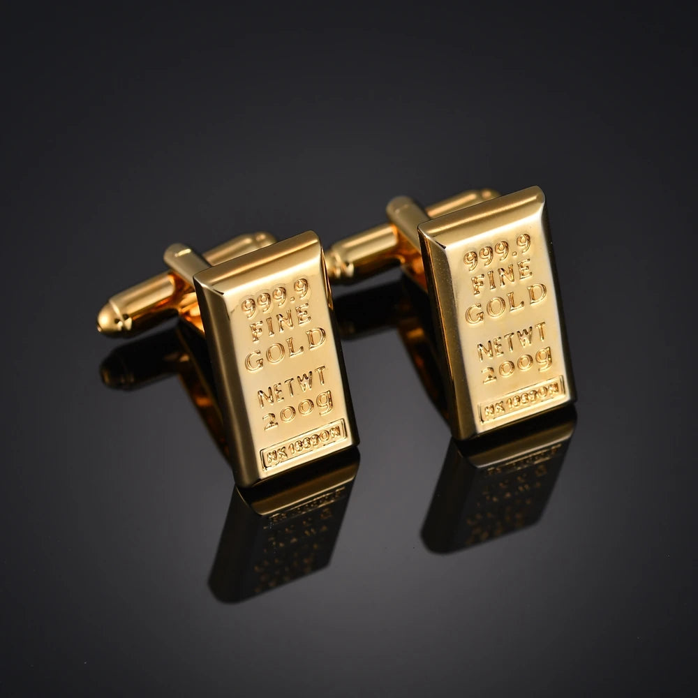 High Qualit Men's Jewelry Cufflinks Luxury Design Leather/Deer/Gold Bar/Fish/Bike Cufflinks French Shirt Gemelos