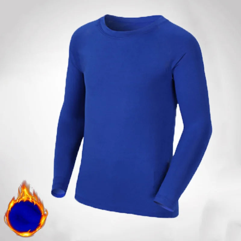 Kids Children Boy Girl Running Long T Shirt Fitness Sport Basketball Football Outdoor Hiking Jogging Thermal Soccer Clothes J25