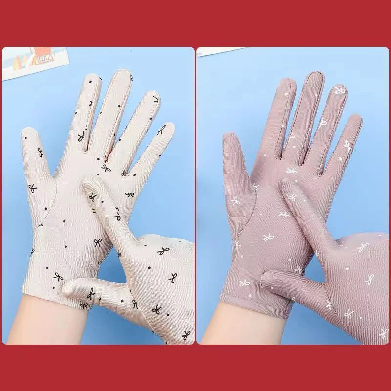 Summer Gloves for Women: Breathable Driving Mitten, Sunscreen Protection, for Girls.