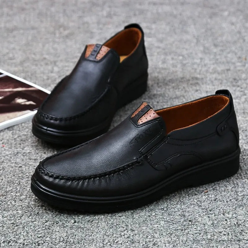 Men's Loafers High Quality Cow Leather Casual Shoes Fashion Handmade Leather Shoes Moccasins Comfort Soft Leather Driving Shoes