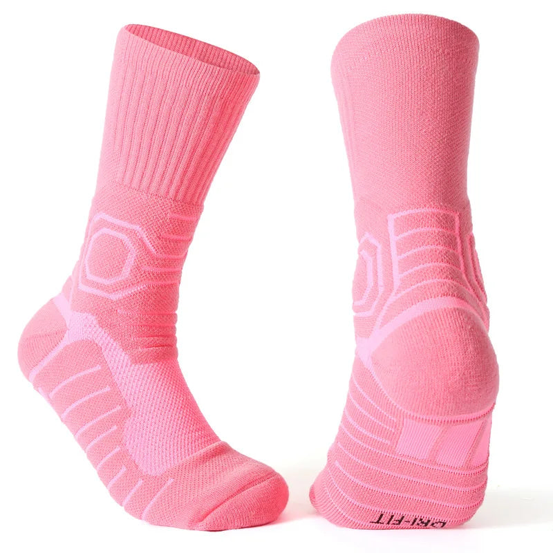 Women Professional Basketball Sock Long Tube Sports  Men Thickened High Towel Sweat-absorbent Non-slip Breathable Elite W100