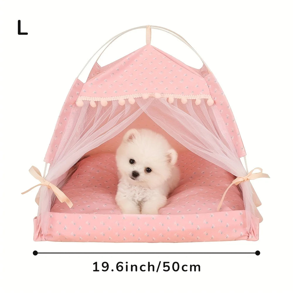 Pet Tent Bed Cats House Supplies Products Accessories Warm Cushions Furniture Sofa Basket Beds Winter Clamshell Kitten Tents Cat