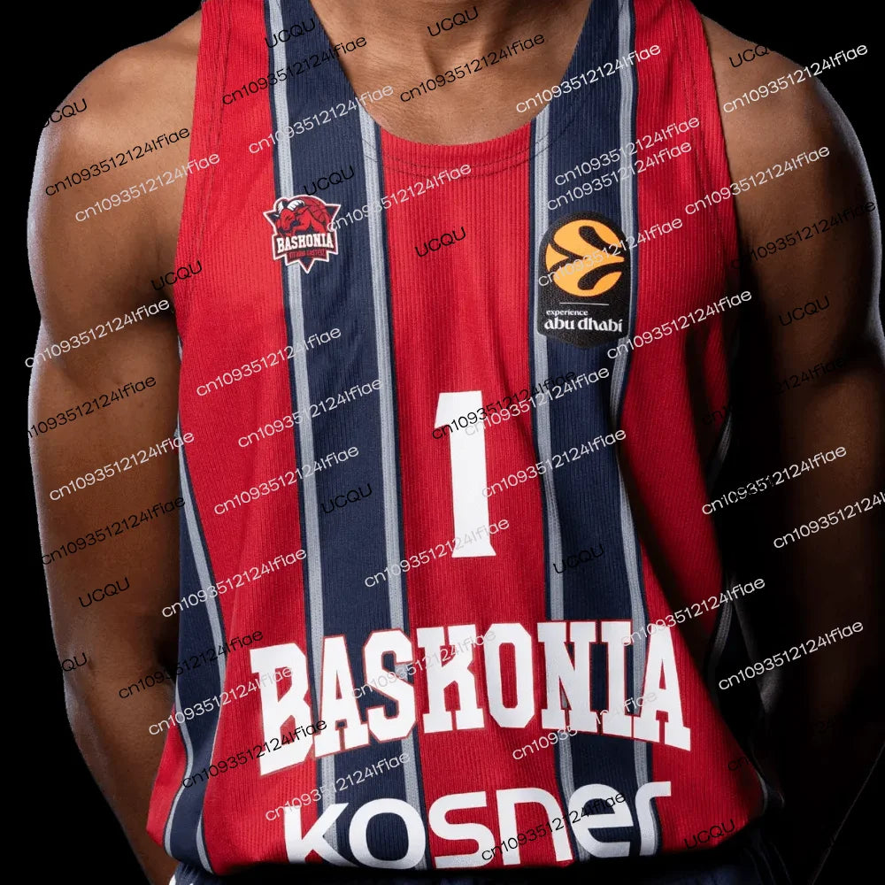 2026 Spain Baskonia Men's Basketball Jersey Adult Basketball Sportswear Special Fan Basketball Jersey Kit Kids Basketball Vest