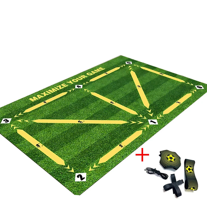 Football Training Mat Soccer Training Equipment Non Slip Foldable Kids Adults Training Indoor Ourdoor Equipment Dribble Trap