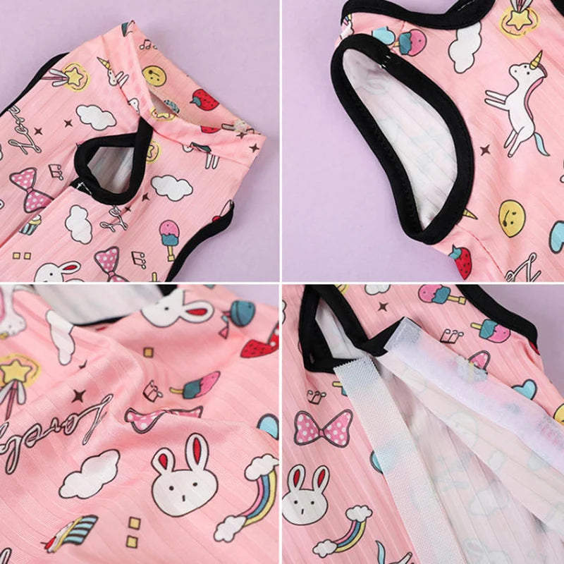 Cat Dog Anti-Licking Vest Pet Care Clothing Kitten Weaning Sterilization Suit High Elastic Surgery After Recovery Care Clothing