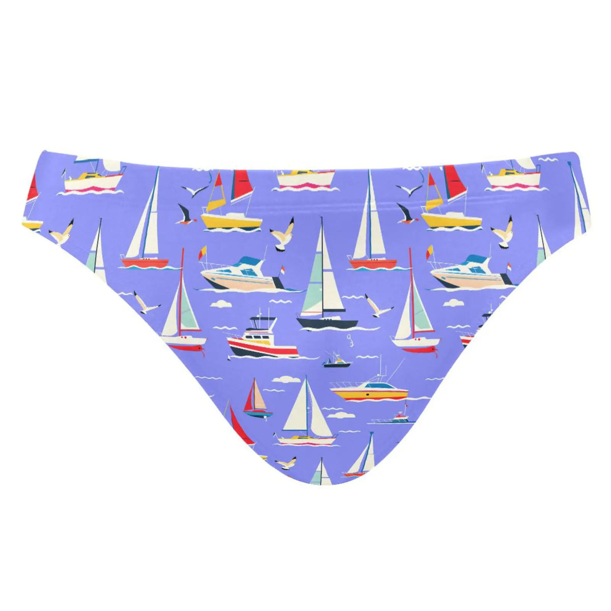 Man's Brand Swimming Briefs Low Waist Sailing print Swimwear drop With Push-up Pad Sexy Shorts Trunks Boxers Summer Men's Swim