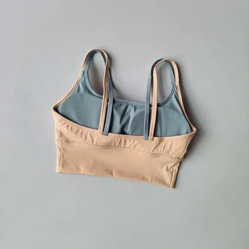 Sports Underwear Bras Top Women's Shockproof Running Gathering Fitness and Breasts Wearing Yoga Quick-drying Suspender Vests