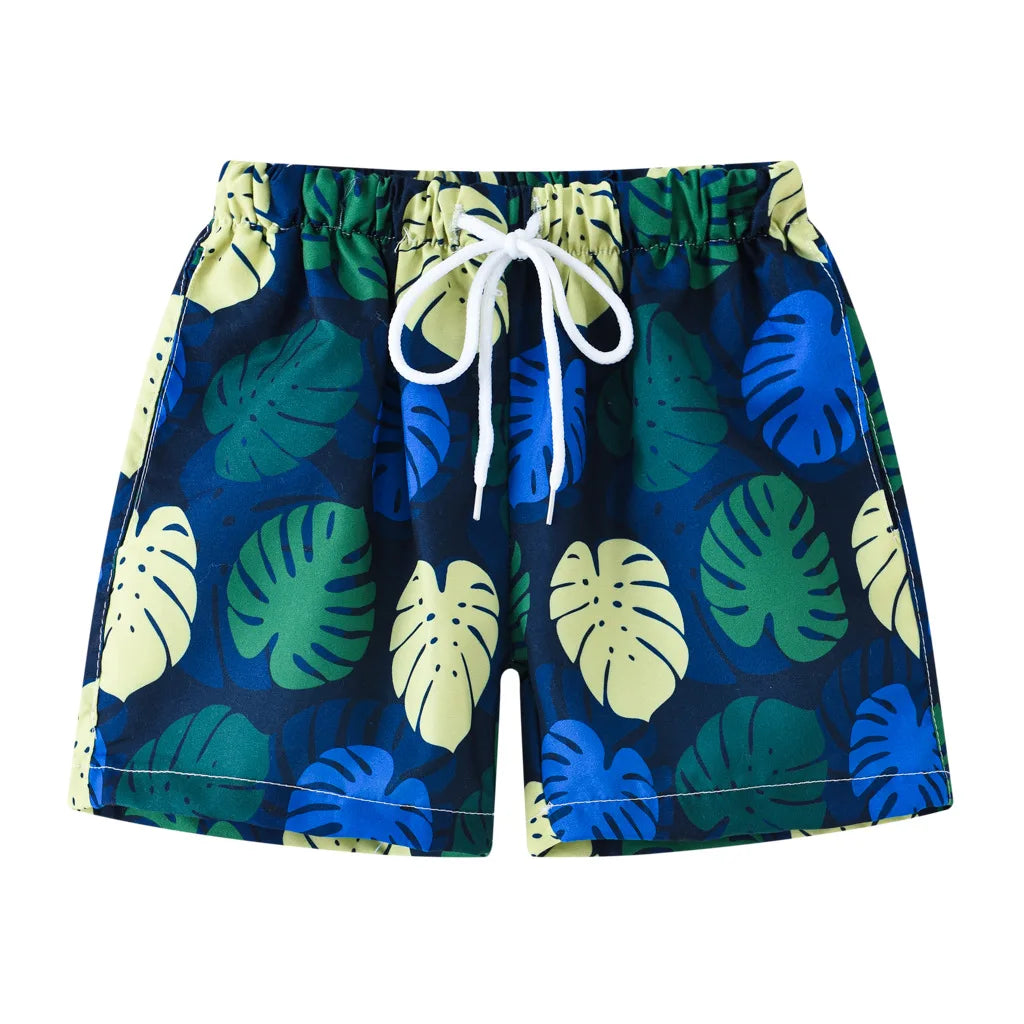 2026 Summer Baby Boys Swimming Trunks For 2-8Years Kids Beach Shorts Cartoon Pattern Swimsuit Shorts Baby Bathing Suit Swimwear