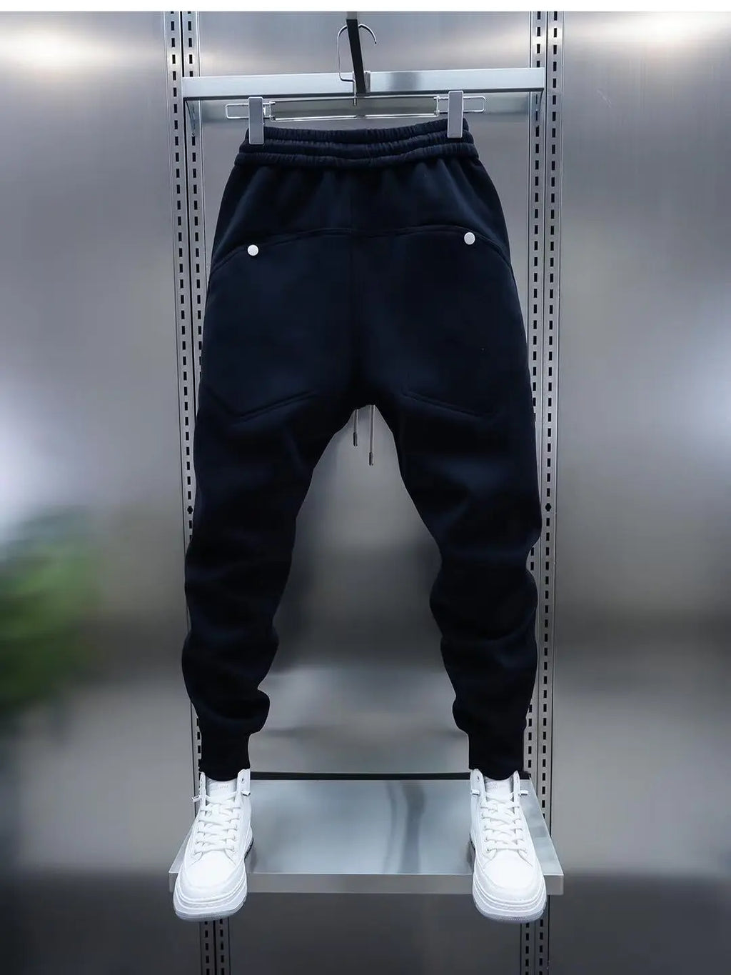 Solid Slim Fit Trousers Men's Casual Pants Loose Pockets Straight Cylinder Leggings Korean Fashion  Harajuku Sweatpants y2k pant