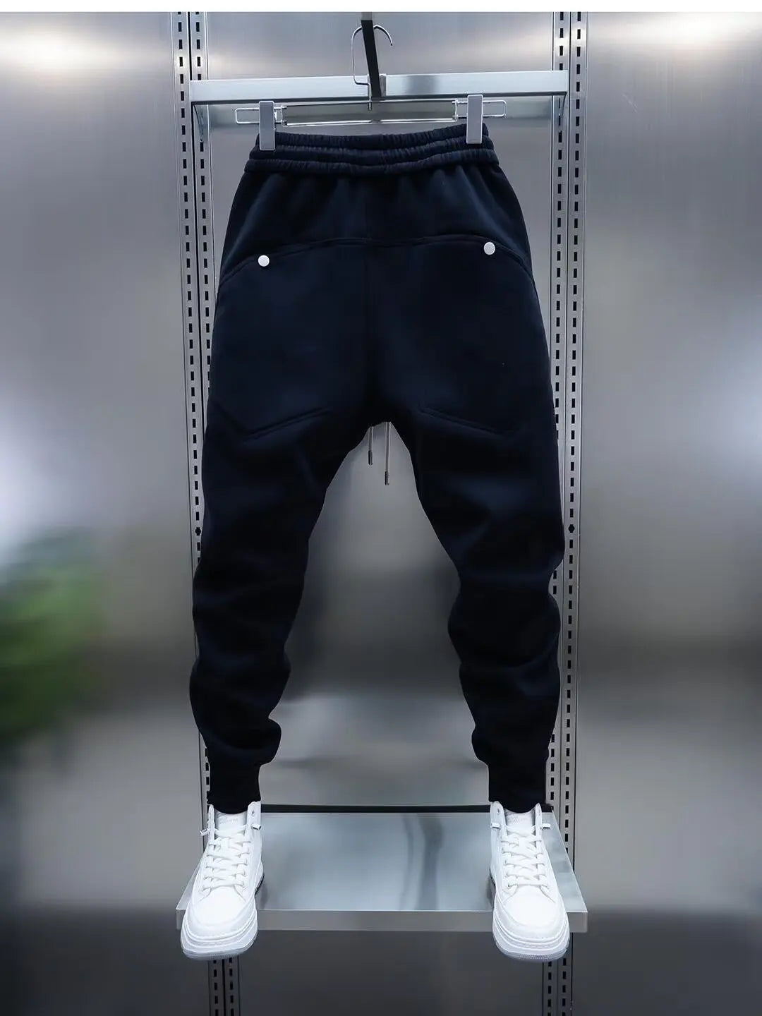 Solid Slim Fit Trousers Men's Casual Pants Loose Pockets Straight Cylinder Leggings Korean Fashion  Harajuku Sweatpants y2k pant