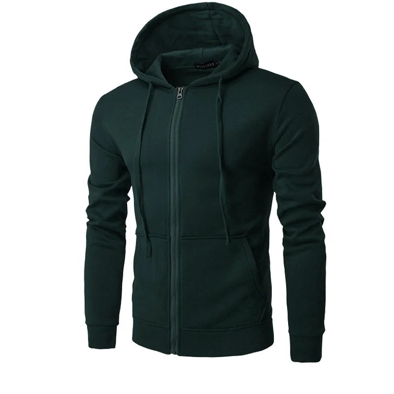 spring autumn Men Sweatshirts Long Sleeve Hoodie Zipper cardigan Male/woman Hoodies Sweatshirt Slim Fit Hoodie Male Clothing