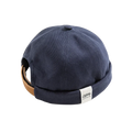 Maden Men Adjustable Denim Beanie Skull Cap Dockworker Hat Roll Cuff  Casual Caps Sailor Hats Male