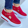 2025Spring New Women's Sports Shoes Fashion Thick-soled Lace-up Casual Sports Shoes Comfortable Running Women's Vulcanized Shoes