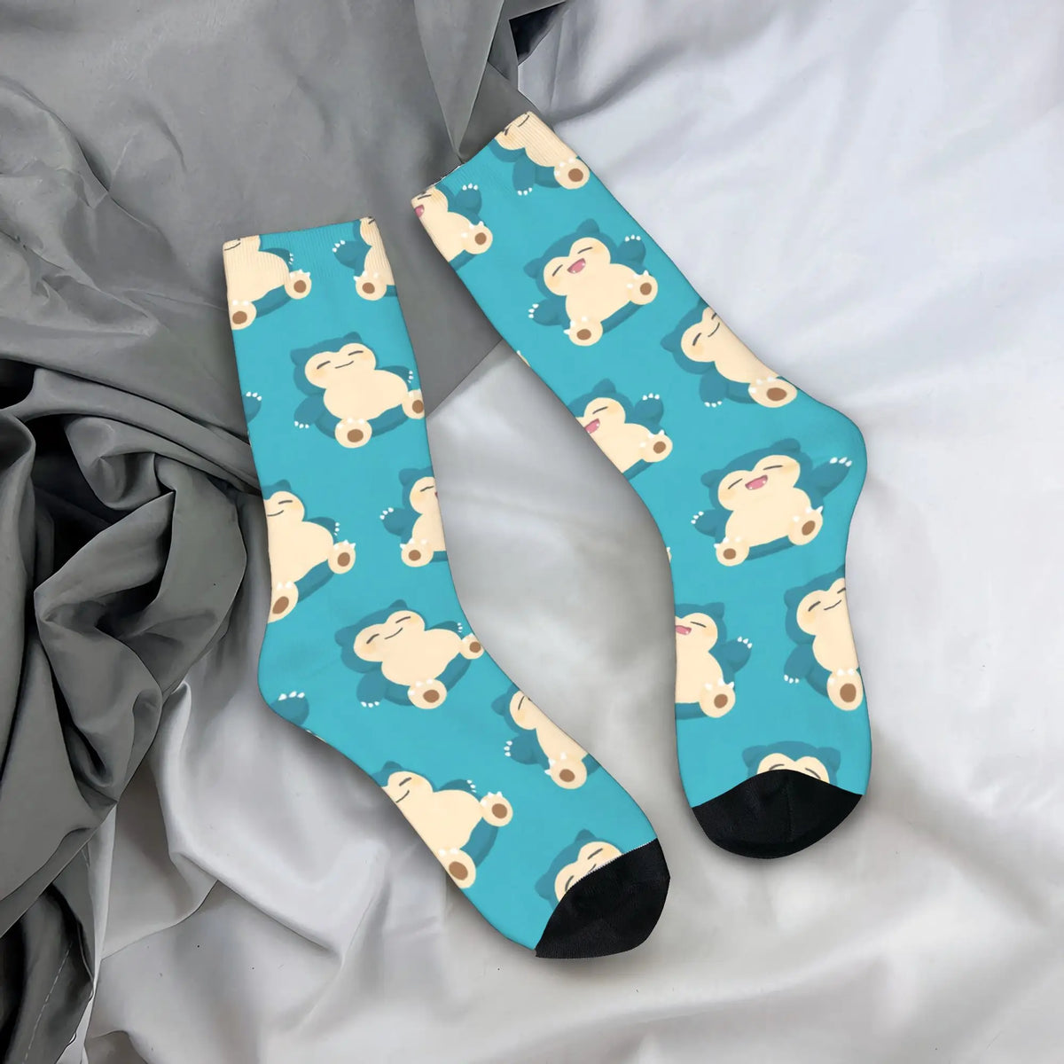 Happy Funny Male Men Socks Hip Hop Pokemons Cartoon Gengar Sock Polyester  Graphic Women's Socks Spring Summer Autumn Winter