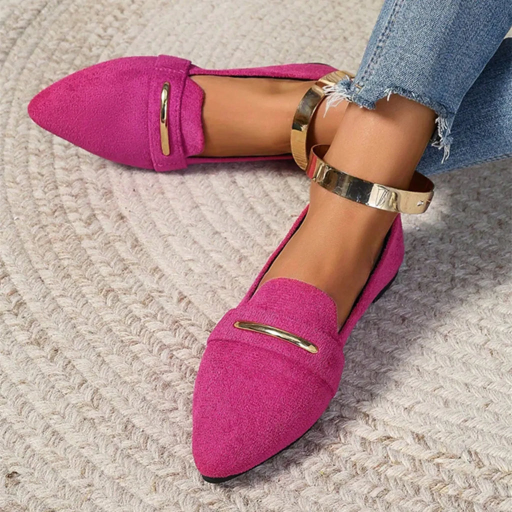 Loafers Flats Pointed Toe Casual Women Shoes New Comfortable Walking Mujer Zapatos:Wear-resisting