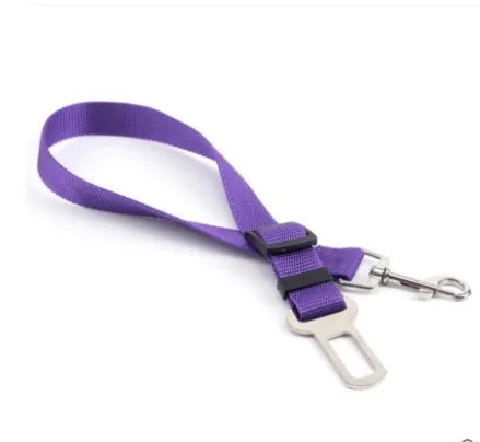 Pet Dog Car Adjustable Safety Belt Harness Safe Lever Traction Collar Car Magic Clip Seat Belt Pet Supplie Auto Accessories