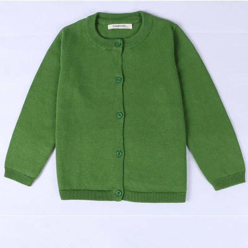 Girls Cardigan Baby Children Knitted Cardigan Sweater Boys Girls Candy Color Clothing Kids Spring Autumn Outer Wear