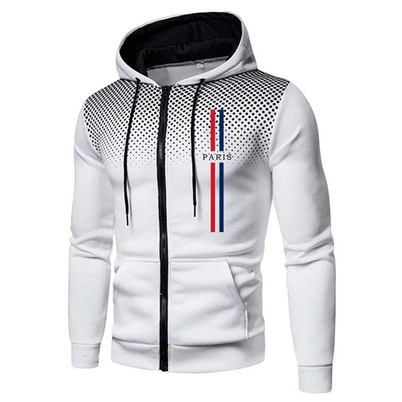 Men's Sports Set Zipper Hoodie + Pants 2piece Set Autumn Winter Daily Casual Training Jogging Suit Male Outdoor Fashion Outfits