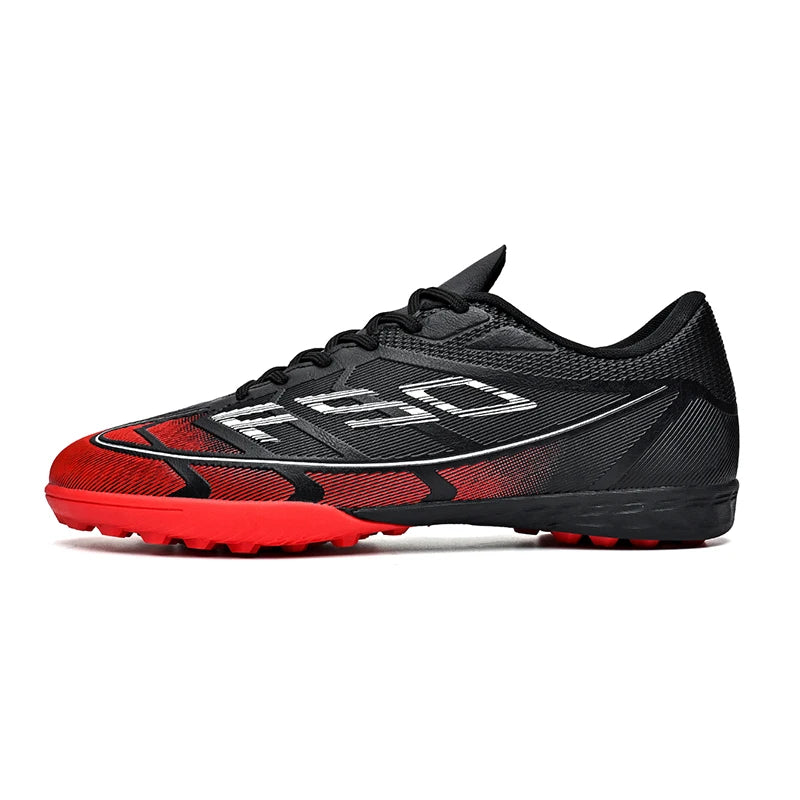 Youth Adult High‑Top Soccer Shoes TF Turf Cleats Breathable Knit Sock Ankle Design Non‑Slip Training Football Sneakers