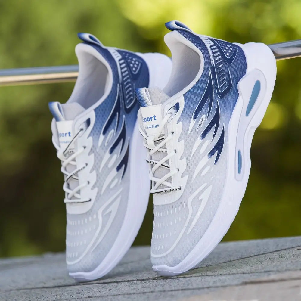 Men's sports running shoes breathable anti slip casual sneaker outdoor walking shoes for male students and men
