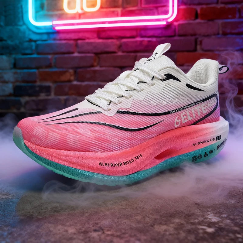 Men  Running Shoes Nonskid Carbon Board Speciality Marathon Lightweight Women's Comfortable Athletic Sports Breathable Sneakers