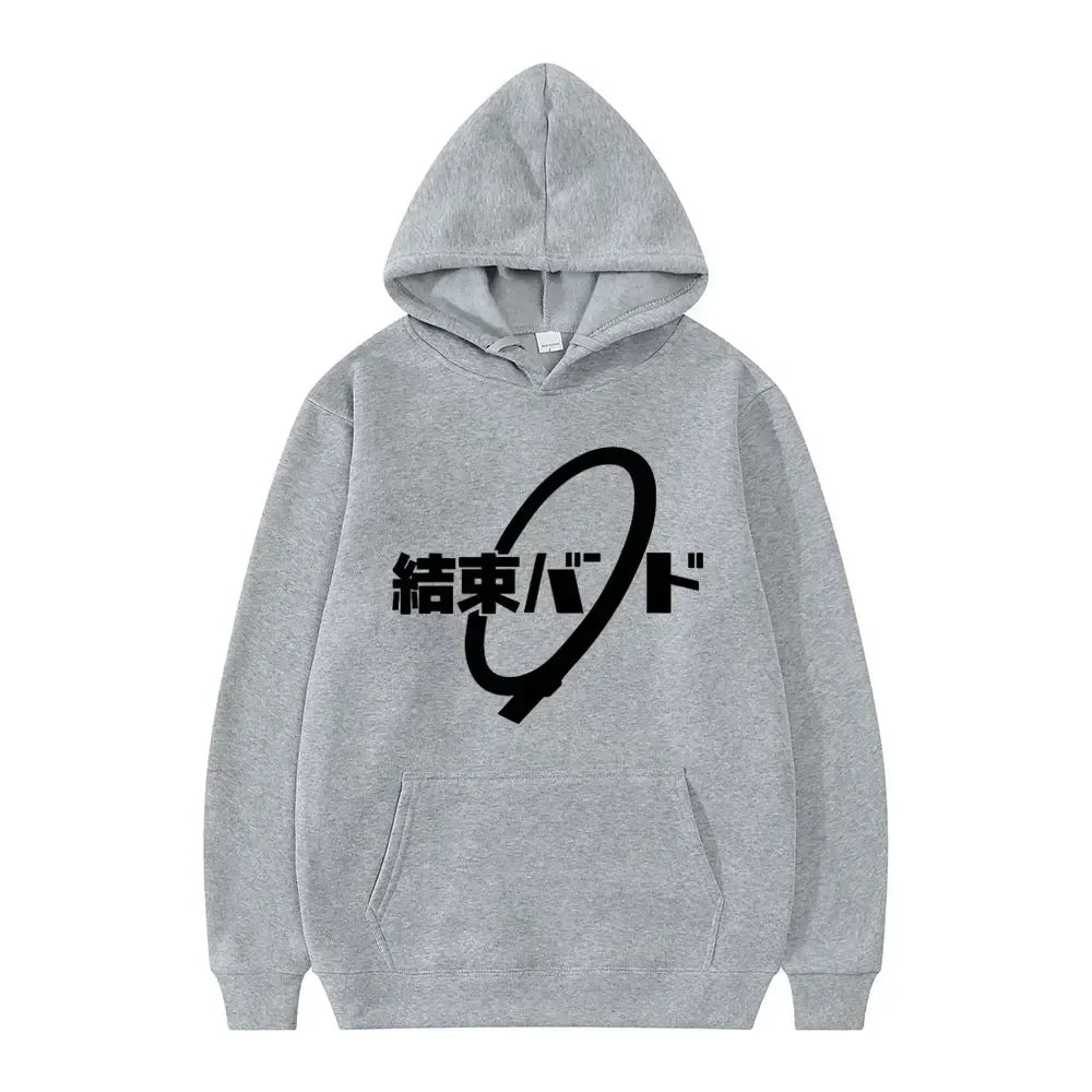 Anime Cos BOCCHI THE ROCK! Hoodie Kessoku Band Logo Couples Hoodies Goto Hitori Ijichi Nijika Cospaly Oversized Long Sleeve Male