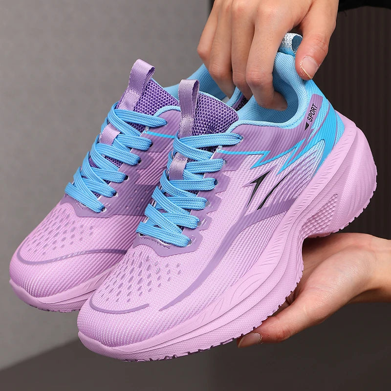 Women’s Fashion Versatile Comfortable Lightweight Running Shoes with Cushioning Technology and Carbon Plate, Unisex Competitive