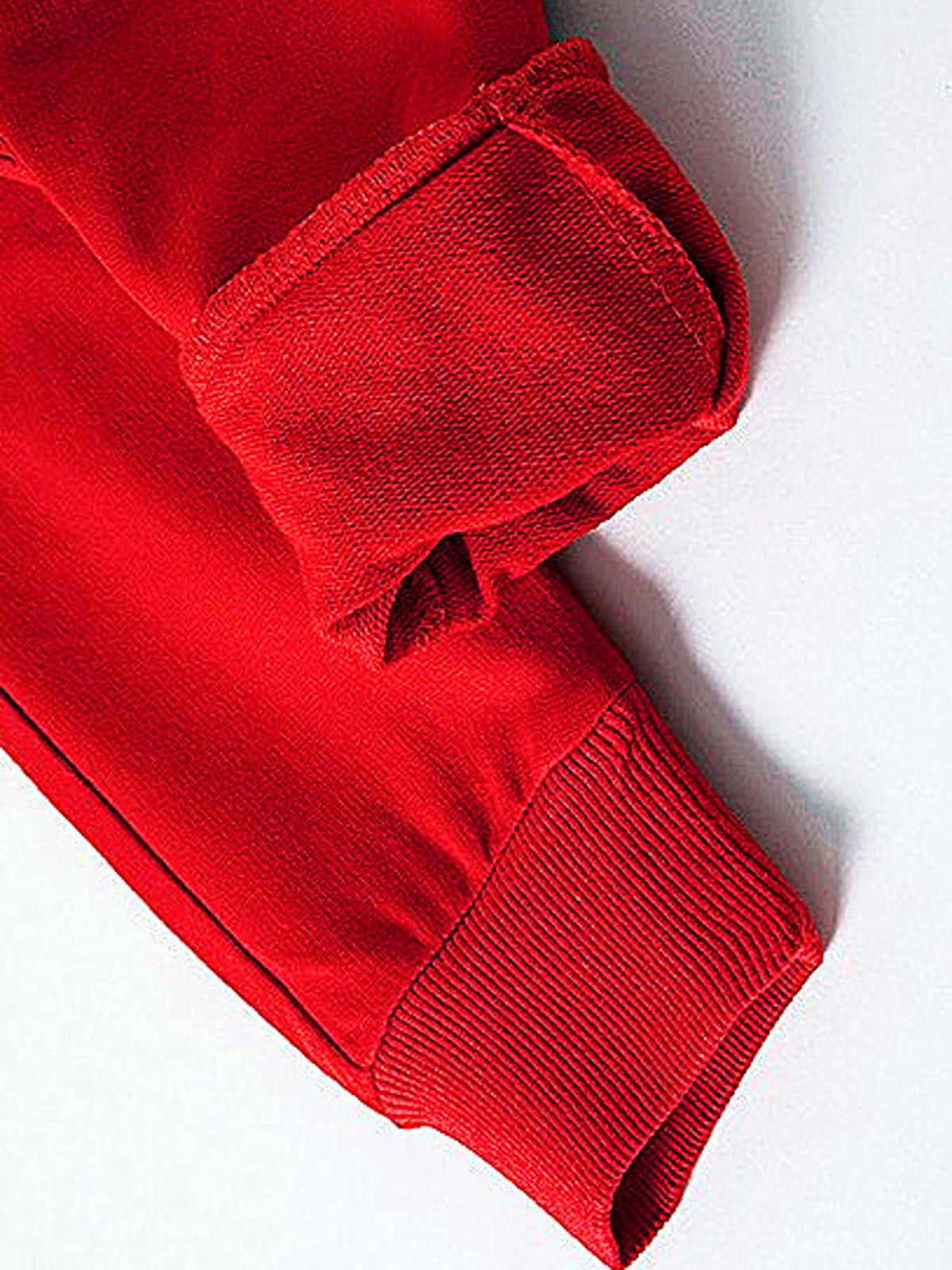 Kids Red Jogger Pants Elastic Waist Side Pockets Four Seasons Boys Girls Casual Sweatpants Toddler Daily Outdoor Long Trousers