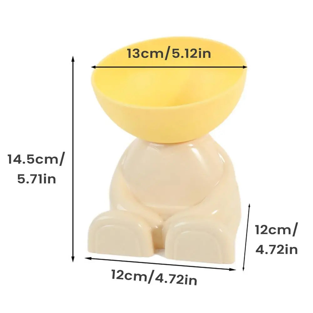 Cat Feeding Bowls Dog Food Bowl Raised Food Feeding Dish for Pet Non-Slip Pet Feeder for Kitchen Vacation Apartment Indoor