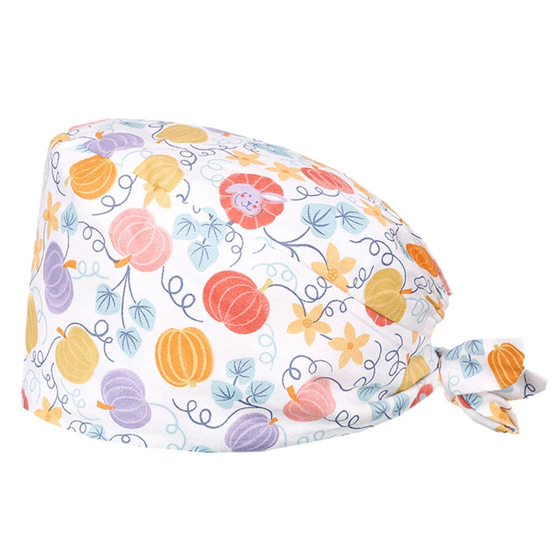 Women's Working Hats Cotton Adjustable Medical Nurse Caps Beauty Salon SPA Doctor Scrub Hat M909