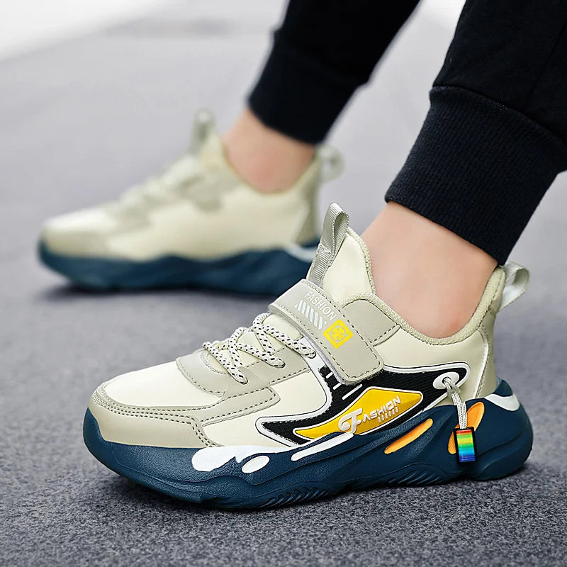 Children Basketball Shoes Trendy Comfortable Outdoor Training Anti Slip Wear-resistant Fashion Running Shoes for Kids Size 28-39