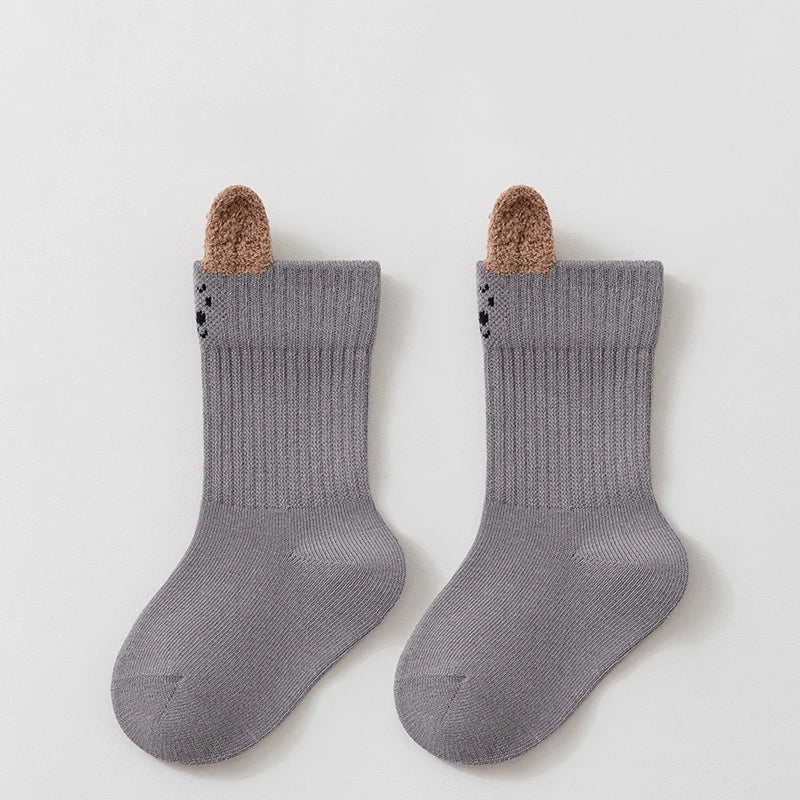 Cute Kids Socks For Girls Boys Soft Cotton Baby Toddler Boy Girl Sock Cartoon Children's Short Socks Autumn Winter 0-8Years