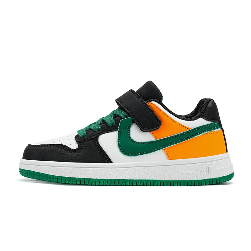 Boys and Girls Sports Sneakers Students Non-slip Light Shoes Children Running Shoes Classic Leather Casual Shoes Size 29-39