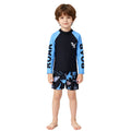 Boys Swimsuits Two Pieces Toddler 3 4 5 6 7 8 9 10 11 Years Long Sleeve Kids Swimwear Set Tops+Shorts Swim Outfits Bathing Suit