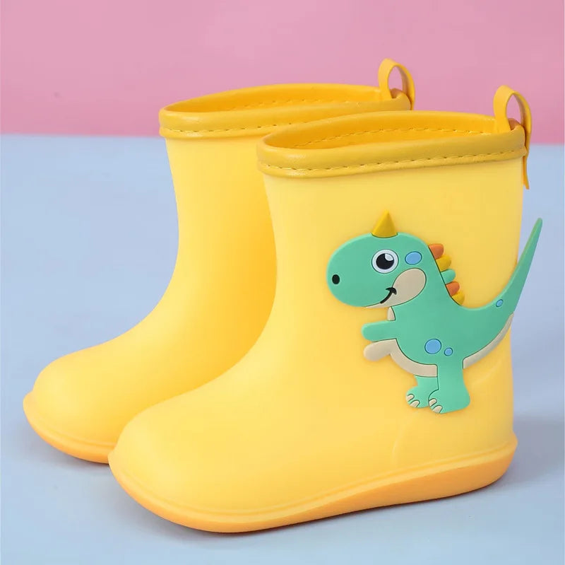 Cartoon children shoes for rain PVC rubber boots kids baby rainboots shoes children's water shoes boys girls rain boots CSH788