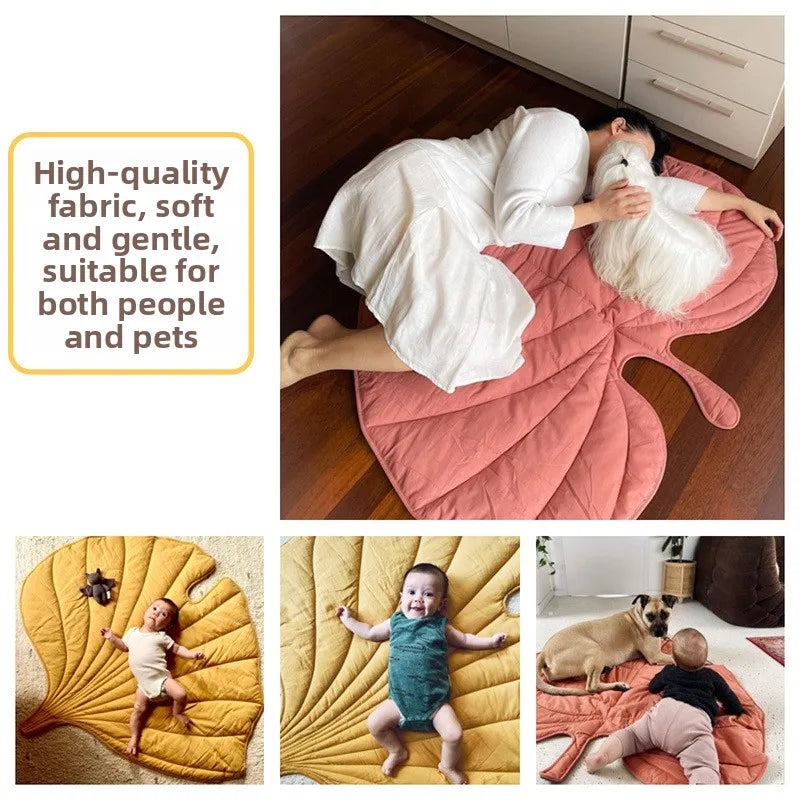 Warm Thickened Pet Bed, Super Soft Dog Mat with Leopard Pattern, All Season Reversible Cushion for Small Medium Large Dogs