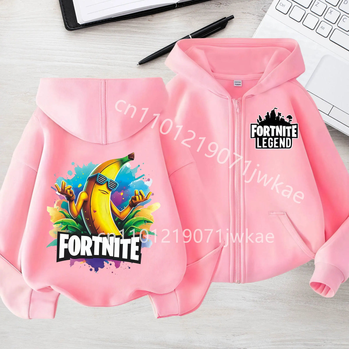Kids Boys Coat Jackets 2026 Spring Children Clothing New Fortnites Child Zip-up Hoodie Cartoon Anime Hoodies Casual Breathable