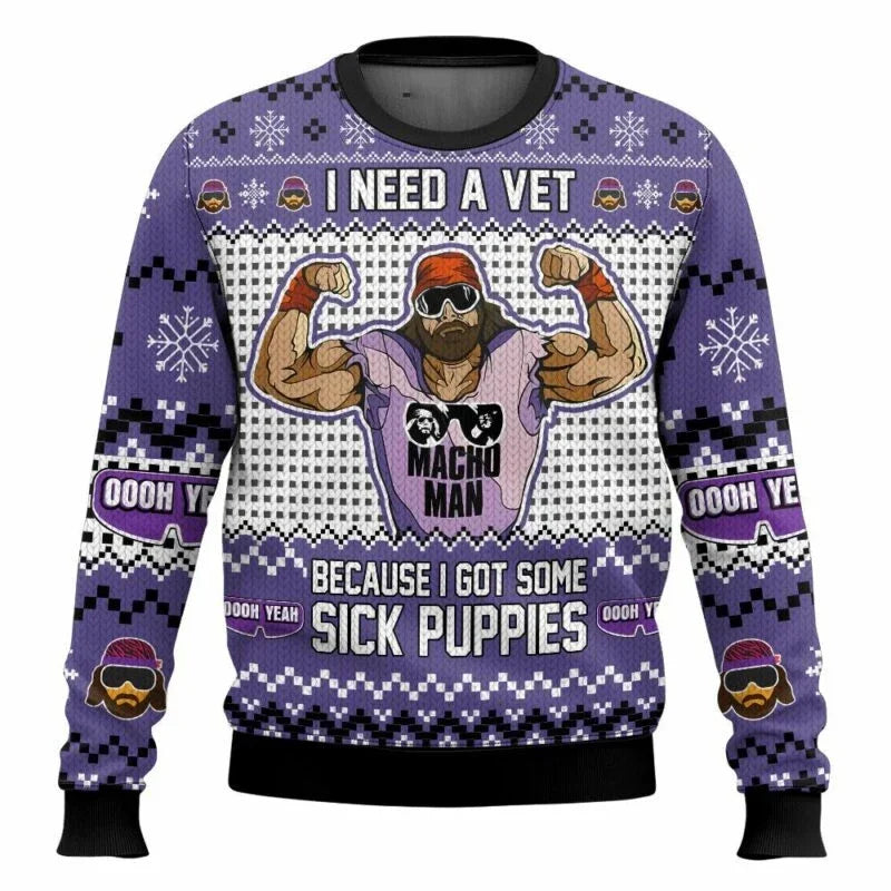 In the crazy kingdom, look forward to unexpected men. Merry Christmas! Men and women, ugly sweaters at outdoor parties 2026