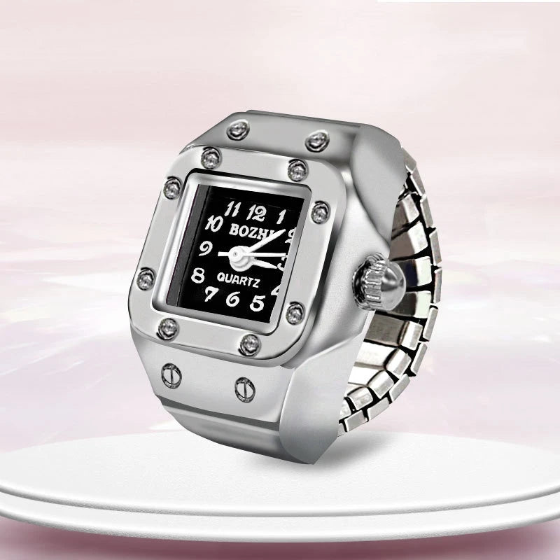 Fashion Rings Finger Watches for Women Men 2025 Fashion Party Quartz Watches Unisex Couple Rings Jewelry Gifts
