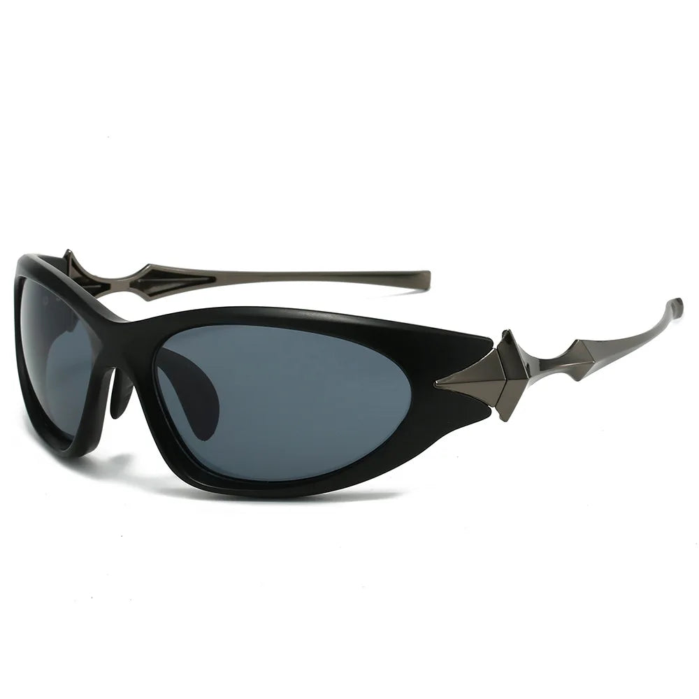 Sunglasses for Men New Fashion Mirror Pilot Punk Vintage Alloy Star Leg Y2K Sun Glasses Women Sexy Hip Hop Shades Driving Uv400