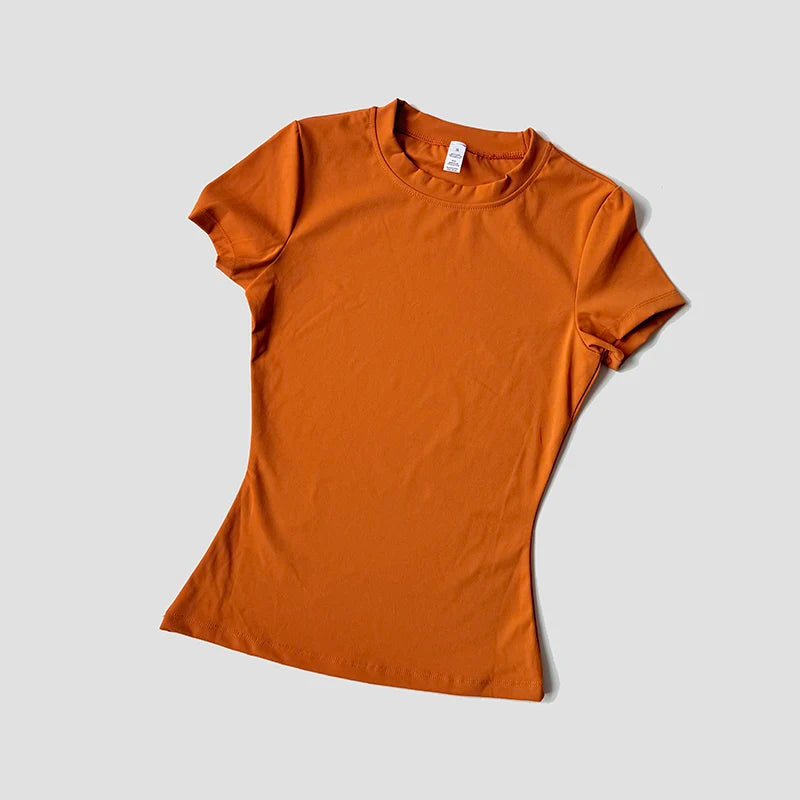 Women Yoga Top Seamless Sport T Shirts Fitness Clothes Short Sleeve Yoga Shirt Gym Top Running  Active Wear