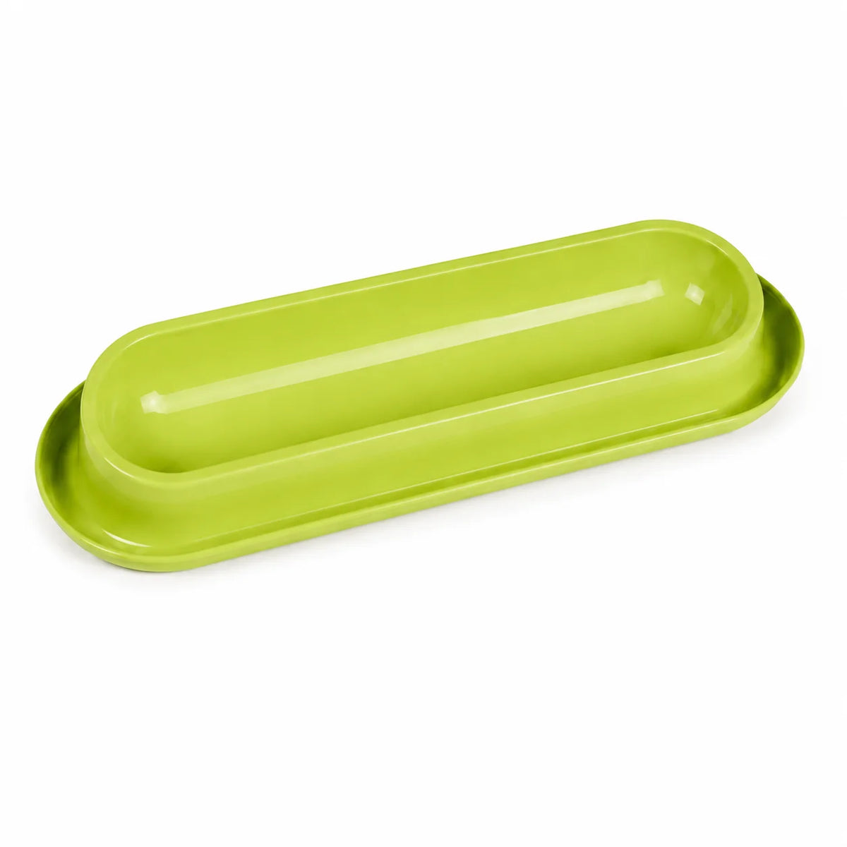 Extra Long Pet Feeding Bowl for Multiple Cats Dogs Anti Slip Anti Tip Tilted Neck Protection Food Water Feeder