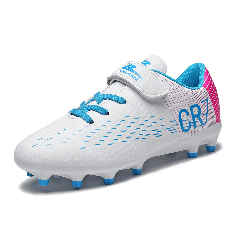 Unisex High Top Soccer Shoes Autumn Kids Teenager Turf And Firm Ground Cleats For Amateur Match Daily Football Training Outdoor