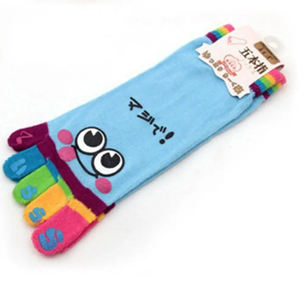 Anti-slip Five Finger Socks Kids Cotton Mesh Breathable Children Accessories Sport Split Toe Hosiery