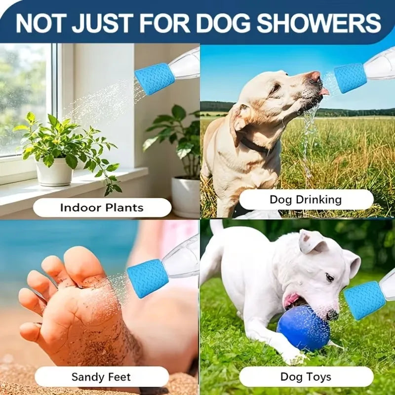 Outdoor Portable Pet Cleaning Showerhead, Cat and Dog Cleaning Shower Head, Silicone Pet Supplies