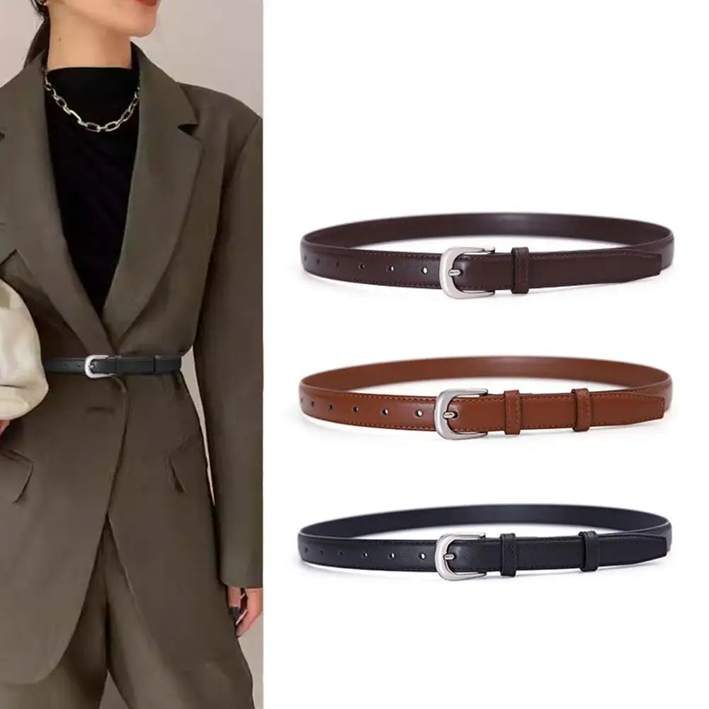 Fashion Dress Belt for Women Trendy Dress Belt Women's Trousers Belt Black Brown Waist Belts Strap for Dresses Belts for Lady