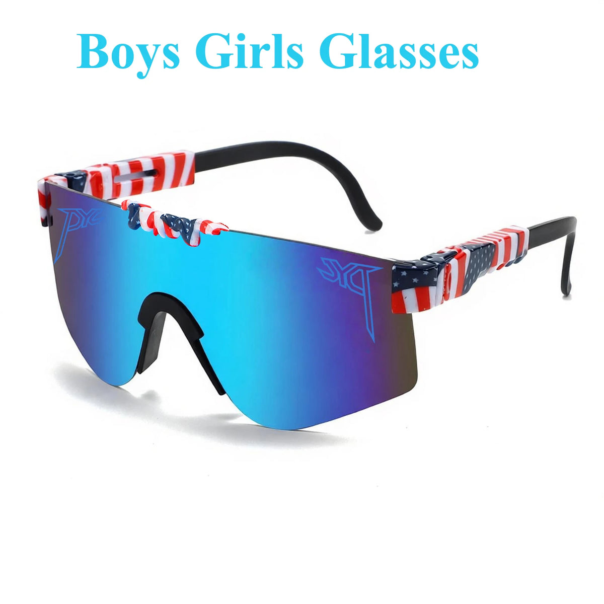 Age 5-16 Boys Girls Youth Sunglasses Kids Sun Glasses Sport Hiking Eyewear Baseball Softball Running Goggles