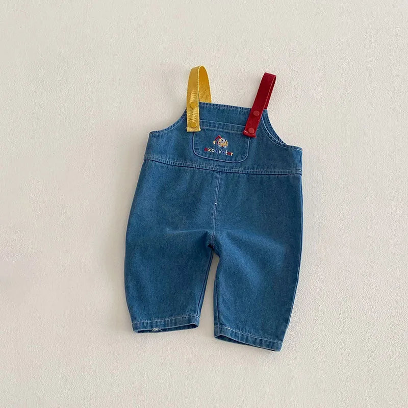 MILANCEL Spring Kids Shirts 9M-5T Cartoon Colorful Car Girls Blouse Engineering Vehicle Series Boys Clothes Children Pants
