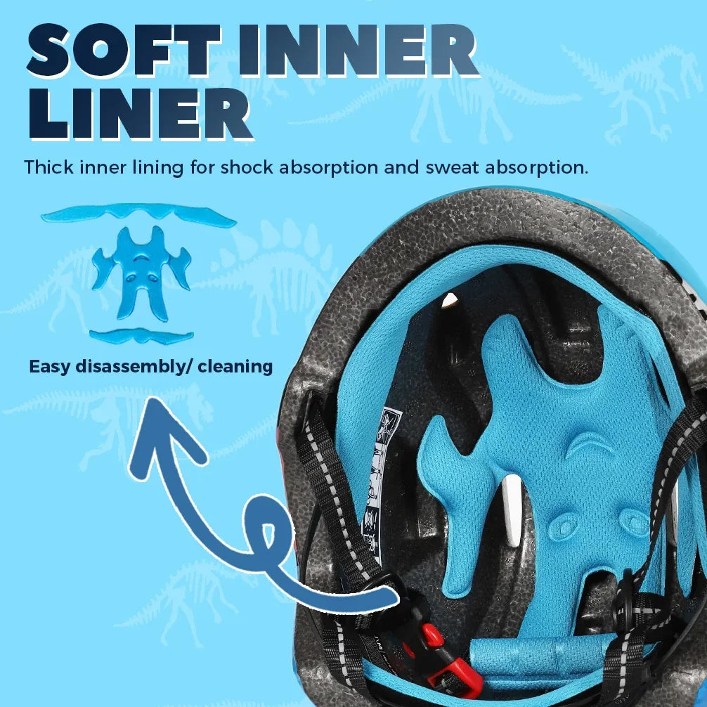Kids Bicycle Helmet Child Sports Safety Cycling Protection Knee Elbow Pad Sets Balance Bike Roller Skating Helmet Guard