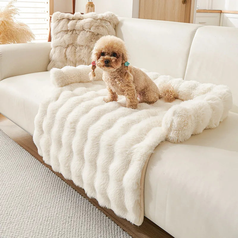 Thickened Pet Sofa Cushion Anti-Scratch Non-Slip Dog And Cat Sleeping Nest Kennel Pad Cozy Pet Bed for Cats And Dogs
